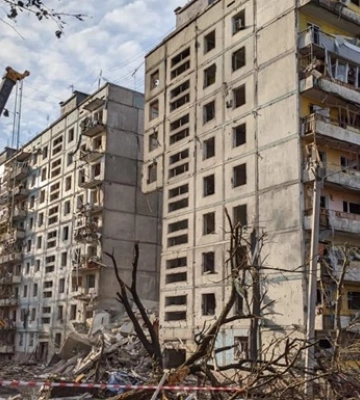 Удар по Запоріжжю: пошкоджено близько 70 будинків