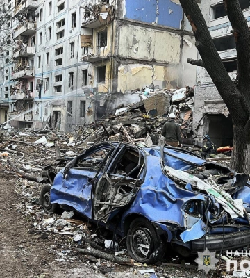 В полиции рассказали детали ночных обстрелов Запорожья