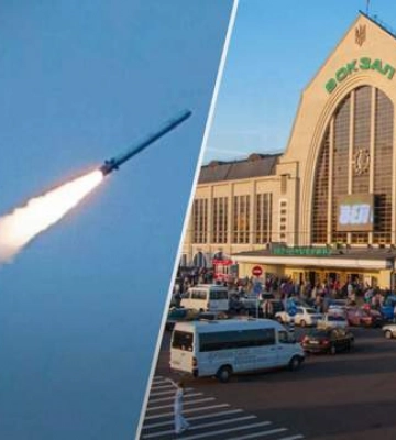 В Киеве – попадание в объекты критической инфраструктуры города, одна из ракет попала возле вокзала