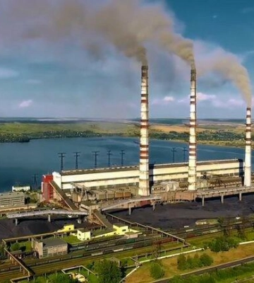 У Бурштинську теплоелектростанцію влучили чотири ракети рф