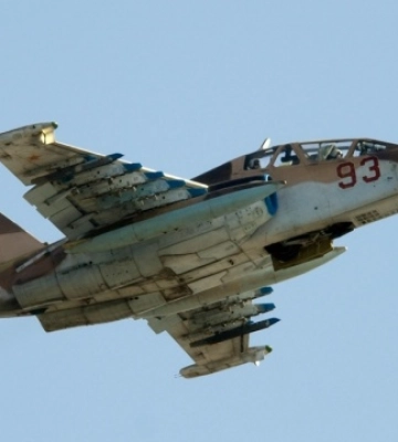 В Херсонской области сбили российский штурмовик Су-25