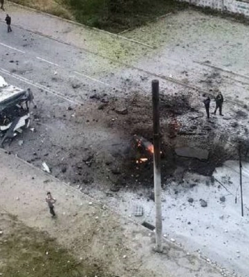 У Дніпрі за один день відновлена знищена російською ракетою вулиця 