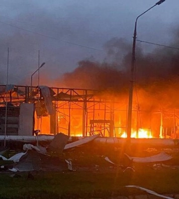 Ранковий обстріл Запоріжжя: більша частина ракет упала на острів Хортиця
