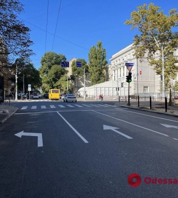 В Одессе на Жуковского частично изменилась схема движения