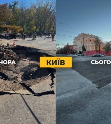 У Києві відновлено рух бульваром Шевченка, який постраждав через обстріли рашистів
