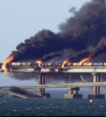 Росіяни звинуватили голову ГУР Кирила Буданова у вибуху на Кримському мосту