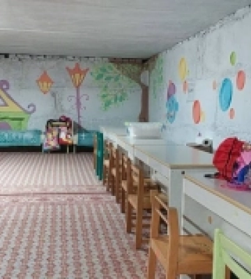 У Вараші облаштували укриття в одному з дитсадків. ФОТО