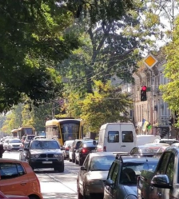 У центрі Одеси з’явилися великі дорожні затори