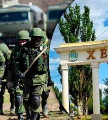 У Херсоні окупанти готуються переправляти військових та техніку через річку Дніпро