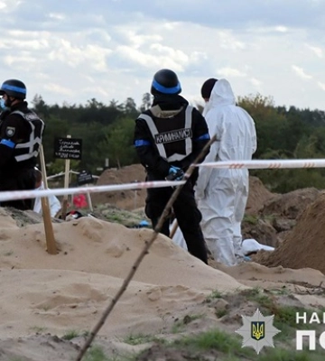 Завершено ексгумацію на місці масового захоронення військових ЗСУ в Лимані, - Нацполіція. ФОТО