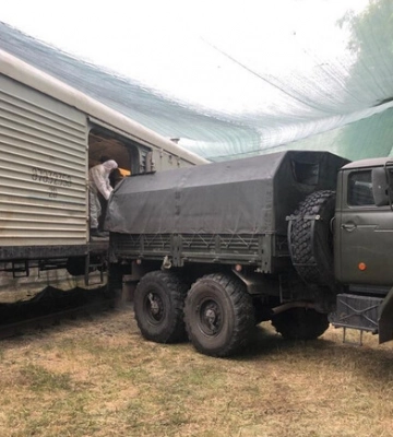 У морг Мелітополя привезли &quot;Урал&quot; з тілами ліквідованих військових Росії