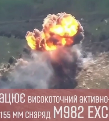 На Херсонщині ЗСУ знищили ворожу техніку високоточним 155-мм снарядом Excalibur (ВІДЕО)