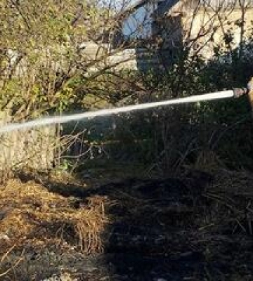 На Полтавщині  пожежа знищила сінник із сімома тоннами сіна