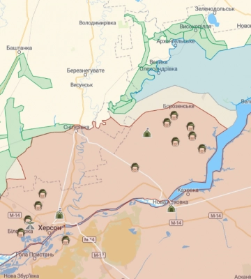 Росіяни створюють нові оборонні позиції після провалу на північному сході Херсонщини