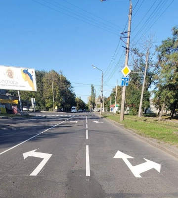 На двох вулицях Одеси з&#039;явилася дорожня розмітка, - ФОТО