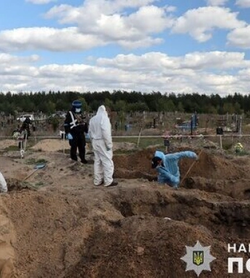 В Лимане полиция эксгумировала тела 5 убитых детей, среди них две сестрички, - Нацполиция. ФОТО