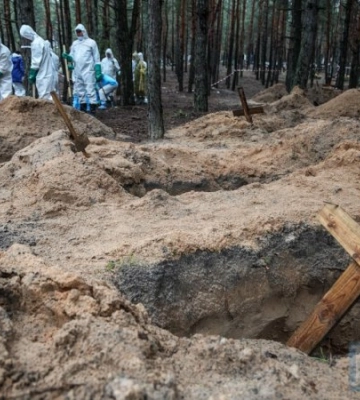 На звільнених територіях Харківщини знайшли тіла 534 цивільних, яких вбили росіяни