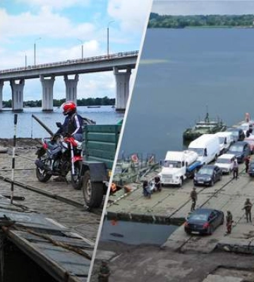 Вперше за десятиліття: Росія задіяла радянські технології, щоб полагодити переправу у Херсоні