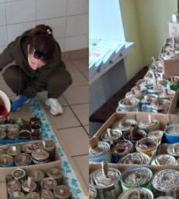 На Полтавщині запрацював цех із виготовлення окопних свічок