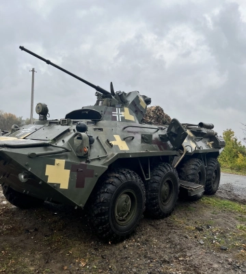 Российский БТР на Харьковщине «перешел» на сторону Украины 