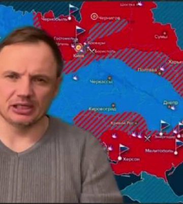 Колаборант Стрємоусов оприлюднив карту України з &quot;захопленими&quot; Києвом, Черніговом і Сумами