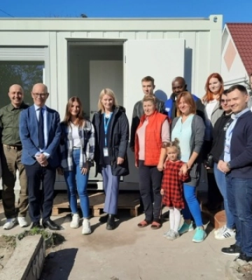 На Київщині встановили перші модульні будинки в межах програми ООН