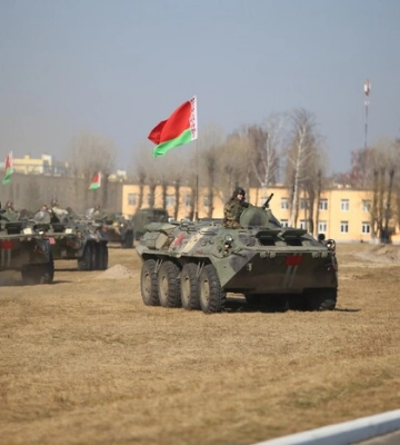 Білоруських військових помітили в Запорізькій області