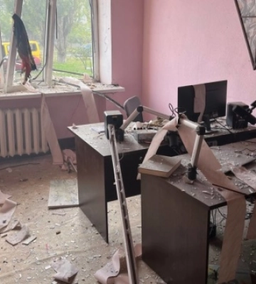 У Мелітополі внаслідок вибуху постраждало телебачення загарбників