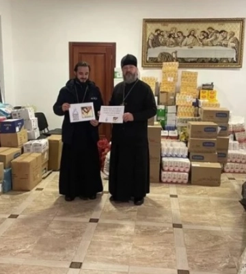Священники УПЦ доставили на Харьковщину гумпомощь от Польской и Американской Церквей