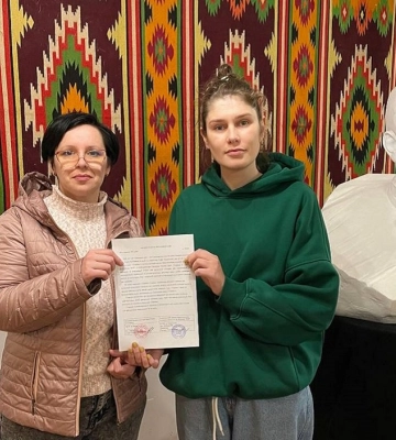 Маріупольська художня школа відновила заняття у палаці Хоткевича у Львові