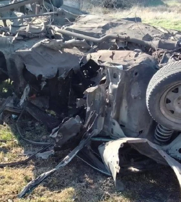 На окупованій Херсонщині вибухнуло авто з російськими офіцерами
