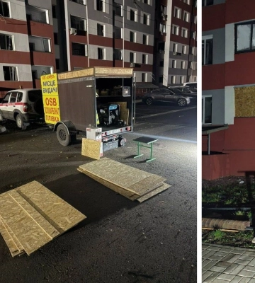 Налет «шахедов». В Харькове коммунальщики ночью забивали окна: сколько выбито