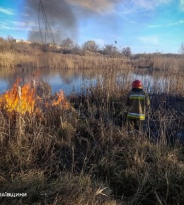 26 березня території Миколаївщини зареєстровано 14 пожеж різного характеру