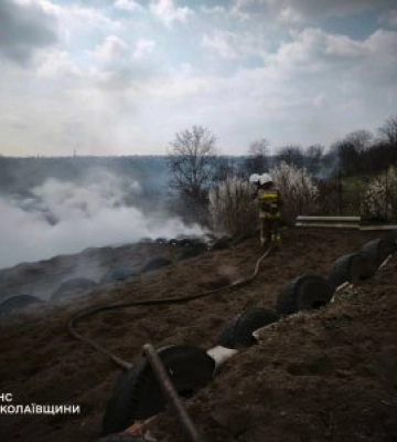 У Миколаєві ліквідували пожежу поблизу приватного сектору: вогонь охопив 1 га очерету