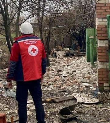 УКК помогал ликвидировать последствия обстрела РФ по Николаевке Донецкой области