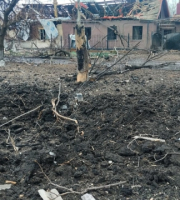 Росіяни обстріляли житлову забудову міста Білицьке на Донеччині: виникла пожежа. ФОТОрепортаж