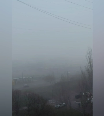Туман чи забруднене повітря: чому у Дніпрі дуже погана видимість