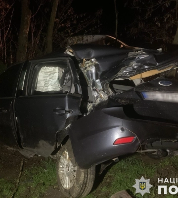На Львівщині водій в’їхав у дерево, 18-річну пасажирку госпіталізували