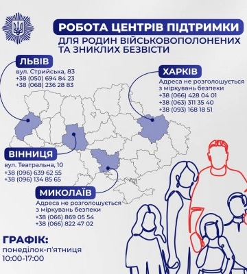 У Харкові розпочав роботу Центр підтримки родин військовополонених 
