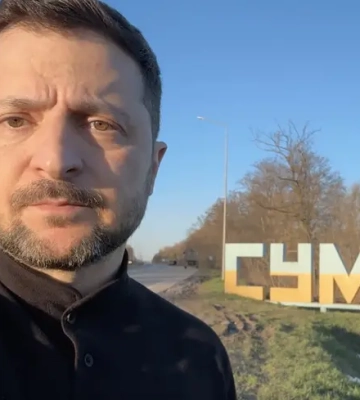 Зеленский в Сумах: "знаем, на что рассчитывает враг, но защитим Украину"
