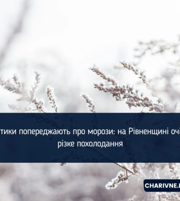 Сніг, ожеледиця й заморозки: на Рівненщині очікується ускладнення погодних умов