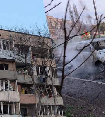 В сети показали первые минуты после удара по Кривому Рогу