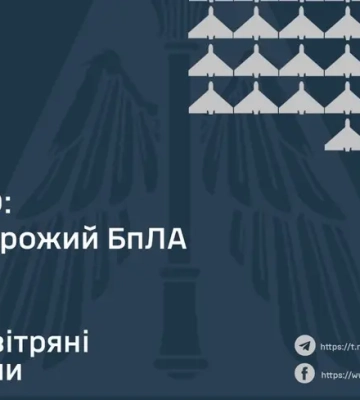 Росіяни запустили по Україні майже сотню дронів, ППО збила ледь більше половини: подробиці нічної атаки