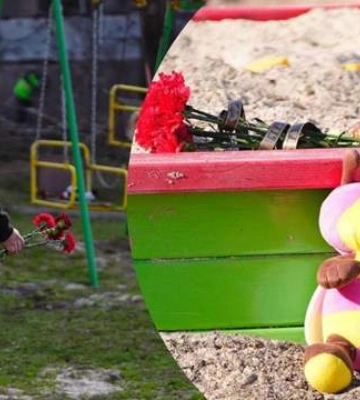 Удар баллистикой по Кривому Рогу: на детскую площадку люди приносят цветы и игрушки