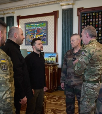 Зеленский подчеркнул важность визита в Киев начальников штабов Франции и Великобритании