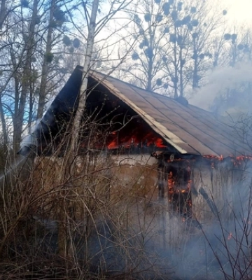 У Луцькому районі дощенту згорів будинок