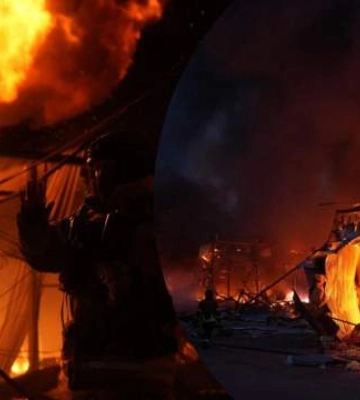 Пожары и разрушения: в ГСЧС показали жуткие последствия удара баллистикой по Киеву