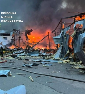 В Киеве в результате российской ракетной атаки погиб мужчина