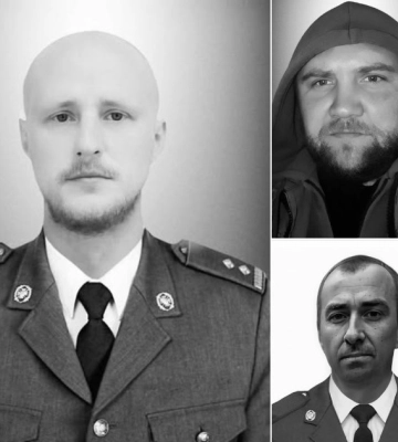 Володимир Гложик, Андрій Голендерський з Донеччини, Андрій Колачник з Львівщини. Прощання з Героями