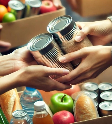 У Києві видають продуктову допомогу переселенцям з Донеччини: умови отримання